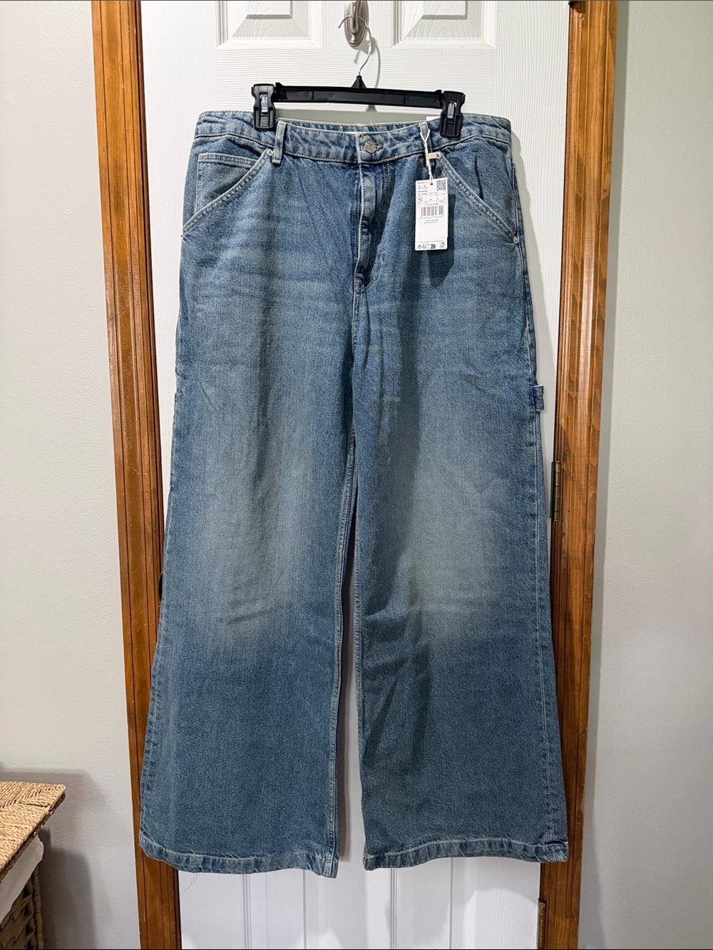 Wide Leg Carpenter Denim Jeans